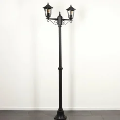 Luminaires Rustiques-hofstein Réverbère Loria Noir, 2 lumières