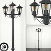 Luminaires Rustiques-hofstein Réverbère Loria Noir, 3 lumières
