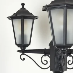 Luminaires Rustiques-hofstein Réverbère Loria Noir, 3 lumières