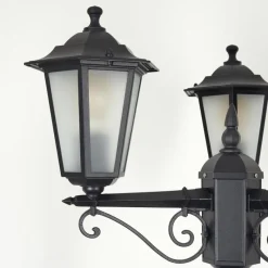 Luminaires Rustiques-hofstein Réverbère Loria Noir, 3 lumières