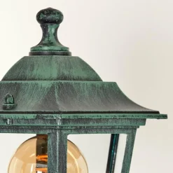 Luminaires Rustiques-hofstein Réverbère Loria Vert, Noir, 3 lumières