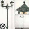 Luminaires Rustiques-hofstein Réverbère Loria Vert, Noir, 2 lumières