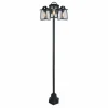 Luminaires Lutec Réverbère Lutec KELSEY Noir, 3 lumières