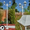 Luminaires Rustiques-hofstein Réverbère Naofe Blanc, 2 lumières