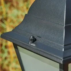 hofstein Réverbère Naofe Noir, 3 lumières