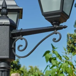 hofstein Réverbère Naofe Noir, 3 lumières