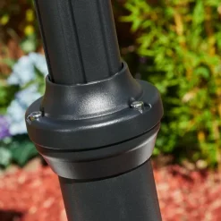 Luminaires Rustiques-hofstein Réverbère Naofe Noir, 2 lumières