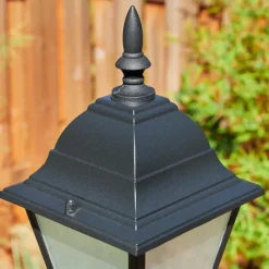 Luminaires Rustiques-hofstein Réverbère Naofe Noir, 2 lumières