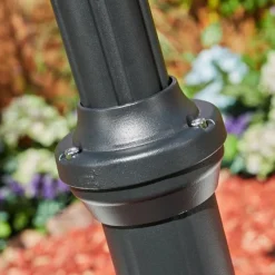 Luminaires Rustiques-hofstein Réverbère Naofe Noir, 3 lumières