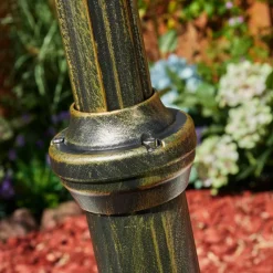 Lampes Dorées-hofstein Réverbère Naofe Or, Noir, 3 lumières