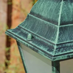 hofstein Réverbère Naofe Vert, Noir, 2 lumières