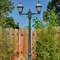 hofstein Réverbère Naofe Vert, Noir, 2 lumières