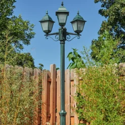 hofstein Réverbère Naofe Vert, Noir, 3 lumières