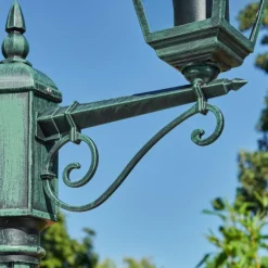 Luminaires Rustiques-hofstein Réverbère Naofe Vert, Noir, 2 lumières