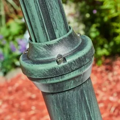 Luminaires Rustiques-hofstein Réverbère Naofe Vert, Noir, 2 lumières