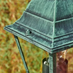 Luminaires Rustiques-hofstein Réverbère Naofe Vert, Noir, 3 lumières