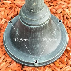 Luminaires Rustiques-hofstein Réverbère NATAL Vert, Noir, 3 lumières