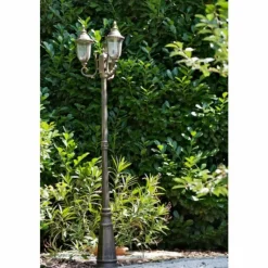 Luminaires Rustiques-Luminaires Orion Réverbère Orion Noir doré, 3 lumières