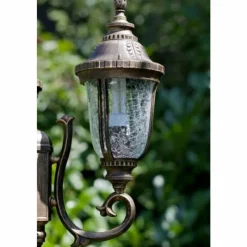 Luminaires Rustiques-Luminaires Orion Réverbère Orion Noir doré, 3 lumières