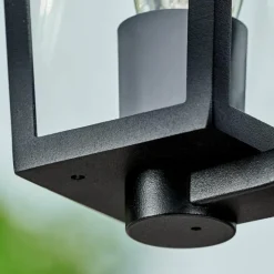 hofstein Réverbère Ruoni Noir, 3 lumières