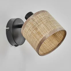 Luminaires Scandinaves-hofstein Sabadim Applique murale Noir, 1 lumière