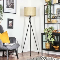 Luminaires Scandinaves-hofstein Sabadim Lampadaire beige, 1 lumière