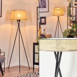 Luminaires Scandinaves-hofstein Sabadim Lampadaire beige, 1 lumière