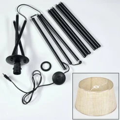 Luminaires Scandinaves-hofstein Sabadim Lampadaire beige, 1 lumière