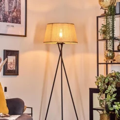 Luminaires Scandinaves-hofstein Sabadim Lampadaire beige, 1 lumière