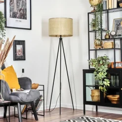 Luminaires Scandinaves-hofstein Sabadim Lampadaire beige, 1 lumière