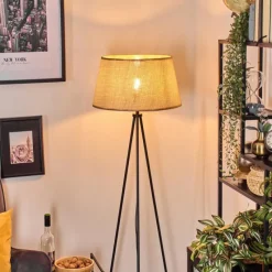 Luminaires Scandinaves-hofstein Sabadim Lampadaire beige, 1 lumière