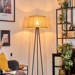 Luminaires Scandinaves-hofstein Sabadim Lampadaire beige, 1 lumière