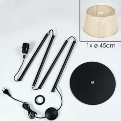 hofstein Sabadim Lampadaire beige, Écru, 1 lumière