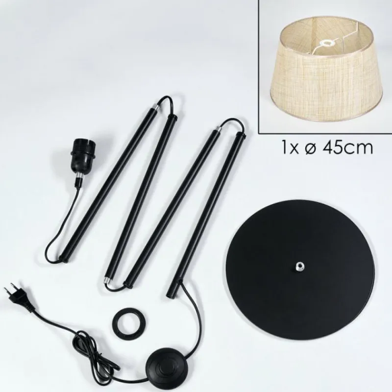 hofstein Sabadim Lampadaire beige, Écru, 1 lumière