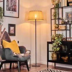 hofstein Sabadim Lampadaire beige, Écru, 1 lumière