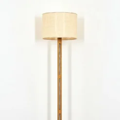 Luminaires Scandinaves-hofstein Sabadim Lampadaire Brun, Écru, Noir, 1 lumière