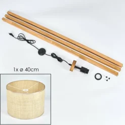 Luminaires Scandinaves-hofstein Sabadim Lampadaire Écru, 1 lumière