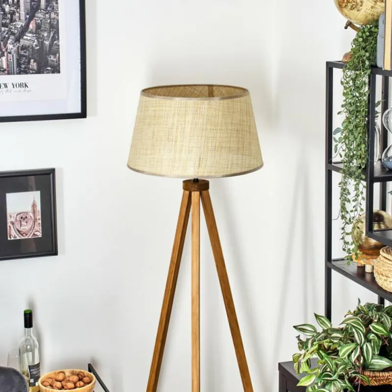 Lampes En Tissu-hofstein Sabadim Lampadaire Écru, 1 lumière