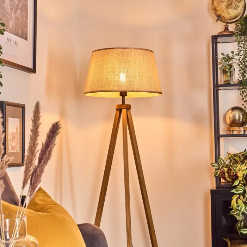 Lampes En Tissu-hofstein Sabadim Lampadaire Écru, 1 lumière