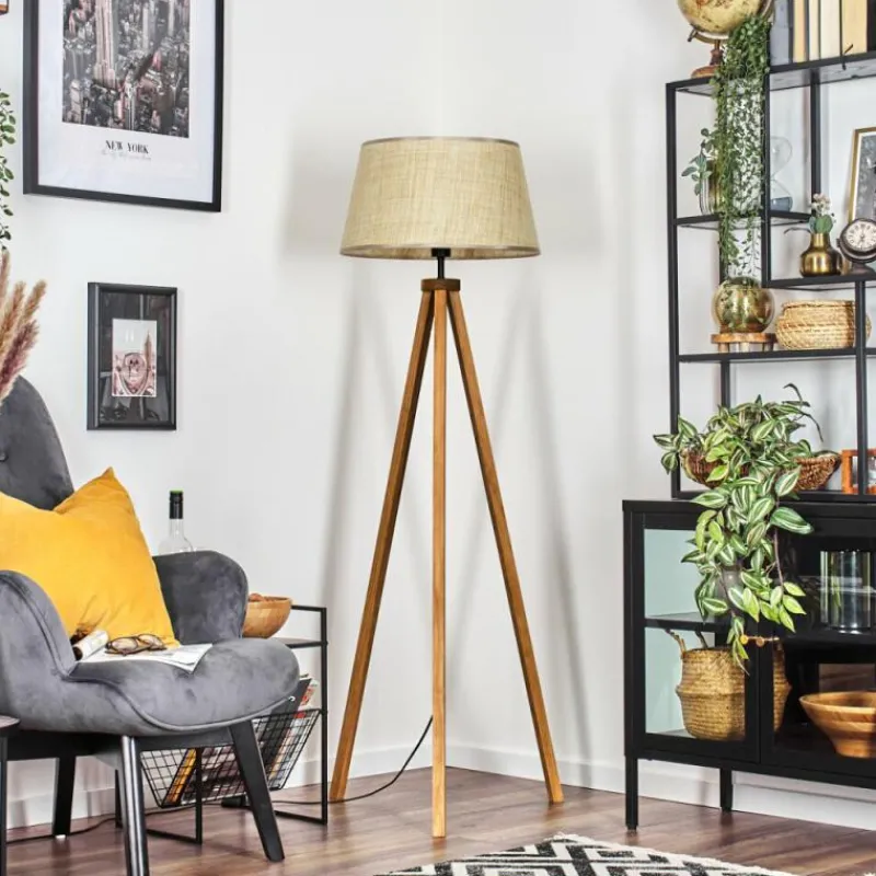 Lampes En Tissu-hofstein Sabadim Lampadaire Écru, 1 lumière