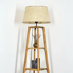Luminaires Scandinaves-hofstein Sabadim Lampadaire Écru, 1 lumière