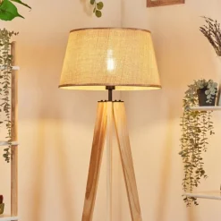 Luminaires Scandinaves-hofstein Sabadim Lampadaire Écru, 1 lumière