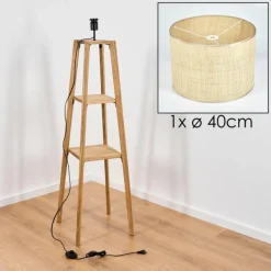 Luminaires Scandinaves-hofstein Sabadim Lampadaire Écru, 1 lumière