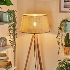 Luminaires Scandinaves-hofstein Sabadim Lampadaire Écru, 1 lumière