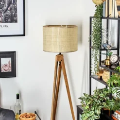 Luminaires Scandinaves-hofstein Sabadim Lampadaire Écru, 1 lumière