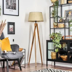 Luminaires Scandinaves-hofstein Sabadim Lampadaire Écru, 1 lumière