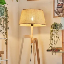 Luminaires Scandinaves-hofstein Sabadim Lampadaire Écru, 1 lumière