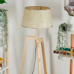 Luminaires Scandinaves-hofstein Sabadim Lampadaire Écru, 1 lumière