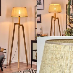 hofstein Sabadim Lampadaire Écru, 1 lumière