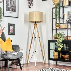 Luminaires Scandinaves-hofstein Sabadim Lampadaire Écru, 1 lumière